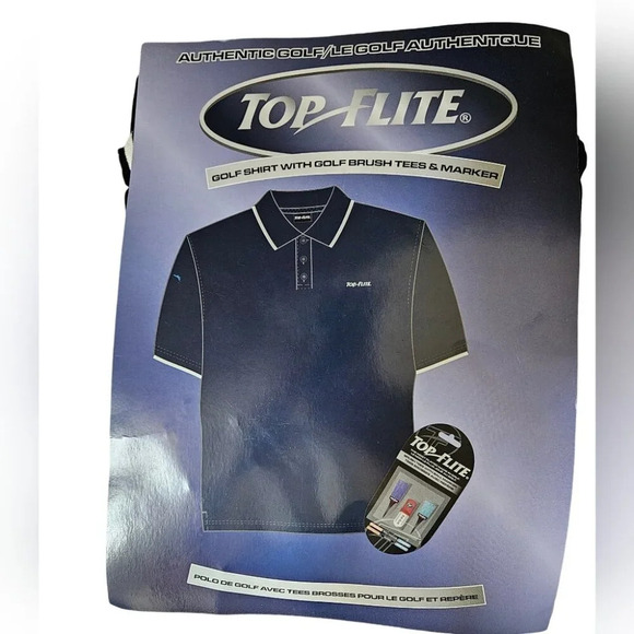 Top Flite Golf Shirt with Brush Tees and Ball Marker - Picture 2 of 4